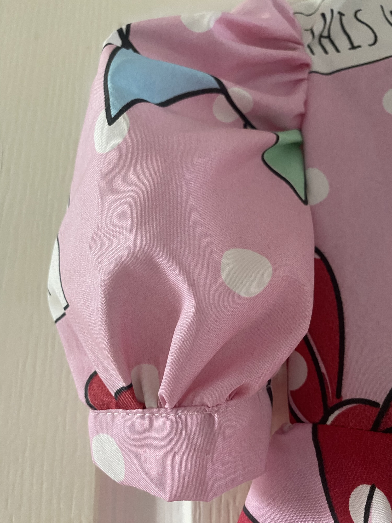 Recycled handmade girl's dress - Image 2